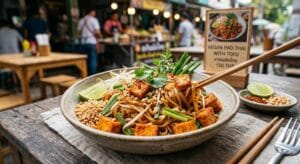 Veganski pad thai s tofujem