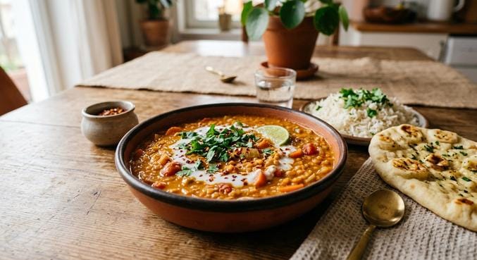Curry iz rdeče leče