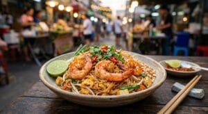 Pad Thai s kozicami